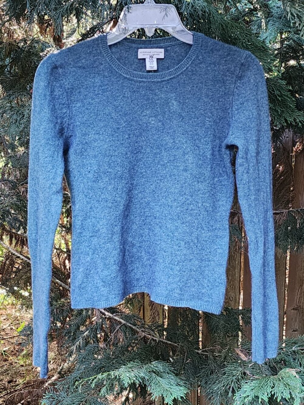 Cashmere Small Adrienne Vittadini teal long sleeve Sweater